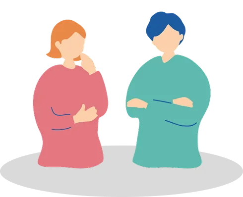男女のイラスト